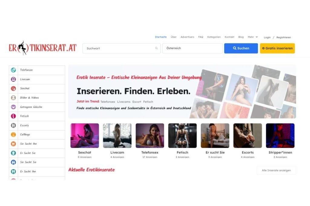 Erotikinserat.at | Kostenlose Erotikinserate in Österreich